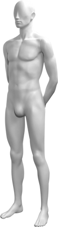 Male Fashion Mannequin with Abstract Head