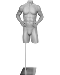 Male Athletic Body 3/4 Form, Headless FIT-M3B 3/4