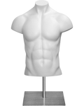 Male Athletic Torso, Half Form with Shoulder Cap, Headless FIT-M3SCT
