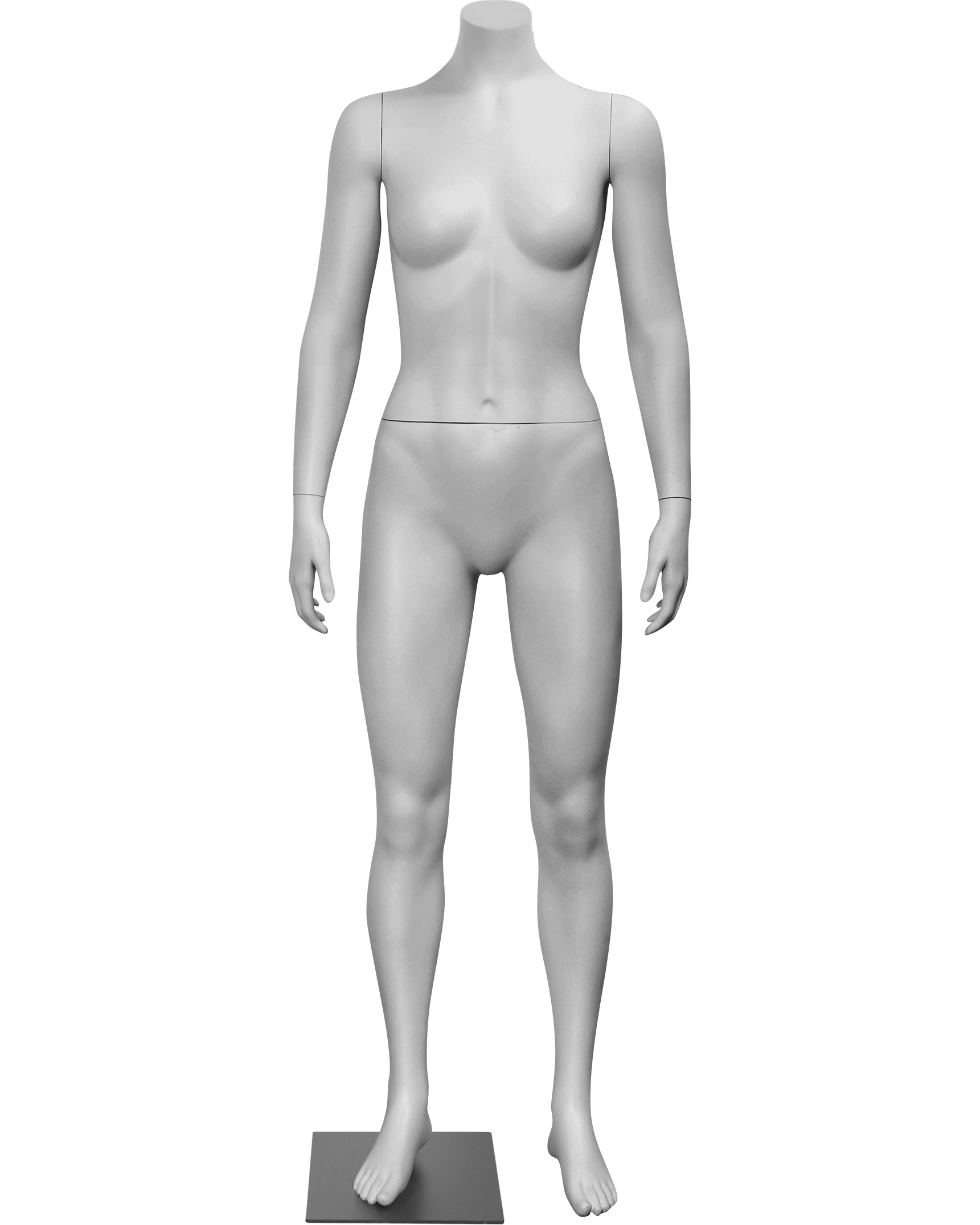 Headless Female Athletic Mannequin, Split Waist
