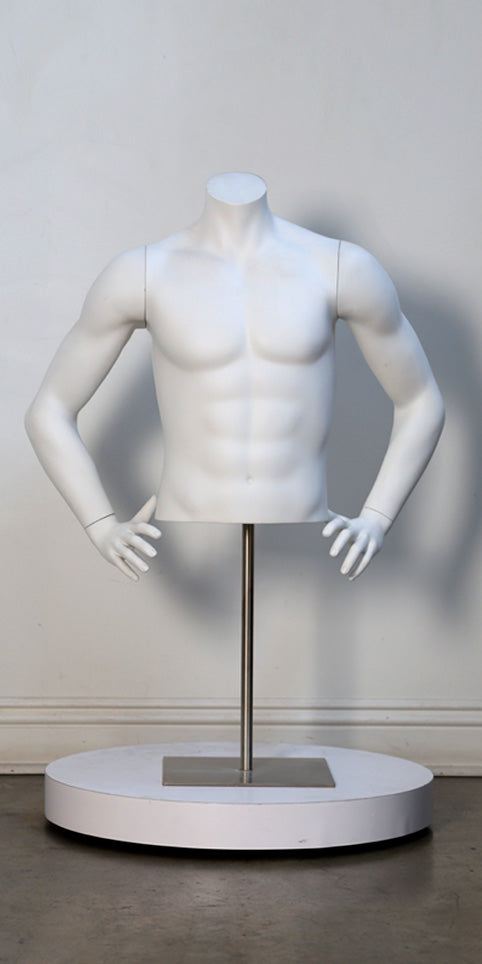 Male Athletic Torso, Half Form, Headless FIT3-M1AT